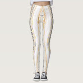 Moderne Custom Branded Glitter Sparkles Gift Leggings (Voorkant)