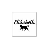 Moderne Custom Cat Handtekening Rubberstempel (Afrduk)