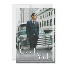 Moderne Custom Cool Yule Kerstfoto