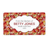 Moderne Custom DIY-inblikken, jam of productlabels Etiket (Voorkant)