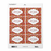 Moderne Custom DIY-inblikken, jam of productlabels Etiket (Full Sheet)