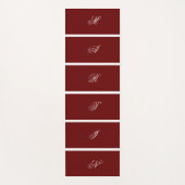 Moderne Custom Donkerrode kleur Yogamat (Voorkant)