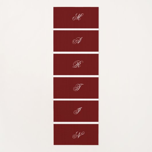 Moderne Custom Donkerrode kleur Yogamat (Voorkant)