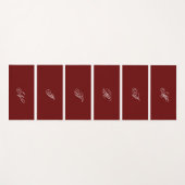 Moderne Custom Donkerrode kleur Yogamat (Voorkant (horizontaal))