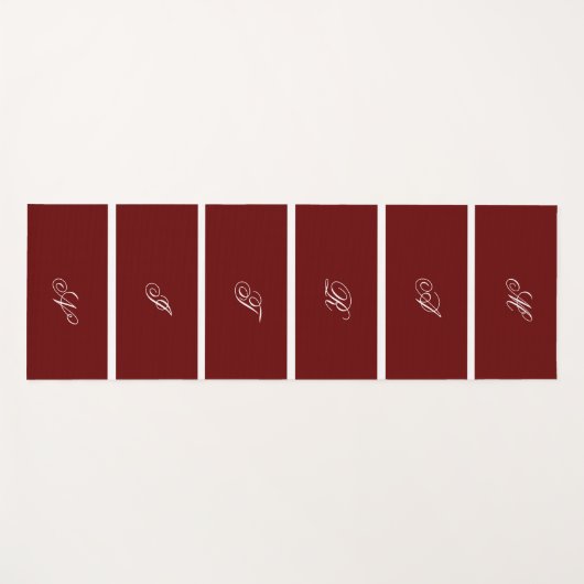 Moderne Custom Donkerrode kleur Yogamat (Voorkant (horizontaal))