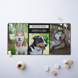 Moderne Custom Drie Honden Photo Desk Mat