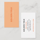 Moderne Custom Egg Dealer Bedrijfsnaam met adres Visitekaartje (Voorkant / Achterkant)