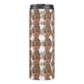 Moderne Custom Face Gift Voor Haar, Grappig Gift Thermosbeker (Achterkant)