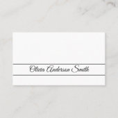 Moderne Custom foto en contacten wit Visitekaartje (Voorkant)