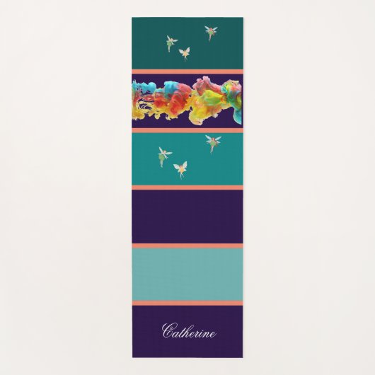 Moderne Custom Kleurrijk Yogamat (Voorkant)