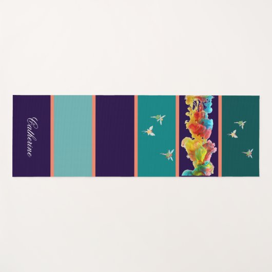 Moderne Custom Kleurrijk Yogamat (Voorkant (horizontaal))