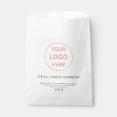 Moderne Custom Logo Bakery Paper Bag Bedankzakje (Voorkant)