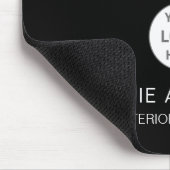 Moderne Custom Logo Black Professional Business Muismat (Hoek)