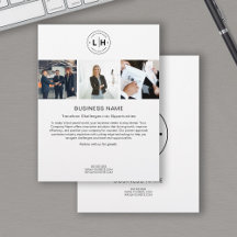 Moderne Custom Logo Photo Corporate Business Wit