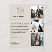 Moderne Custom Logo Photo Professional Zakelijk Flyer (Voorkant)