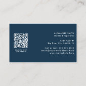 Moderne Custom Logo QR Code AC Heat HVAC Visitekaartje (Achterkant)