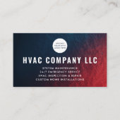 Moderne Custom Logo QR Code AC Heat HVAC Visitekaartje (Voorkant)