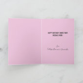 Moderne Custom Mauve Paarse 12 foto Verjaardag Kaart (Binnen)