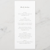 Moderne Custom Names White Sage Green Event Menu (Voorkant)