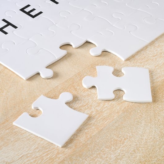 Moderne Custom Rectangle Business Logo Company Legpuzzel (Zijkant)