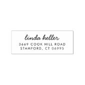 Moderne Custom Return Adresnaam Zelfinkt Rubberstempel (Afrduk)