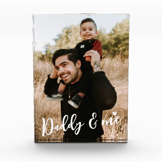 Moderne Custom Simple Daddy en mij Fotogalerij Fotoblokken (Voorkant)
