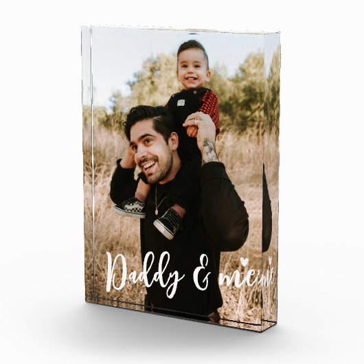 Moderne Custom Simple Daddy en mij Fotogalerij Fotoblokken (Rechts)