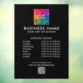 Moderne Custom Sjabloon Business Logo QR Code Raamsticker (Vel 3)