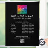 Moderne Custom Sjabloon Business Logo QR Code Raamsticker (Huis)