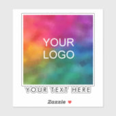 Moderne Custom Upload Business Logo Hier Laptop Sticker (Vel)