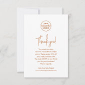 Moderne Customer Appreciation Business dank u Bedankkaart (Voorkant)