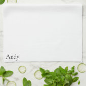 Moderne Cute Aangepaste Lachende Sneeuwman gezicht Theedoek (Gevouwen)