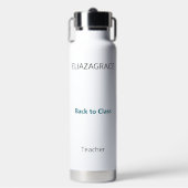 Moderne Cute Aangepaste Terug naar Klas Leraar Waterfles (Voorkant)
