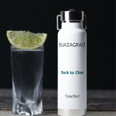 Moderne Cute Aangepaste Terug naar Klas Leraar Waterfles