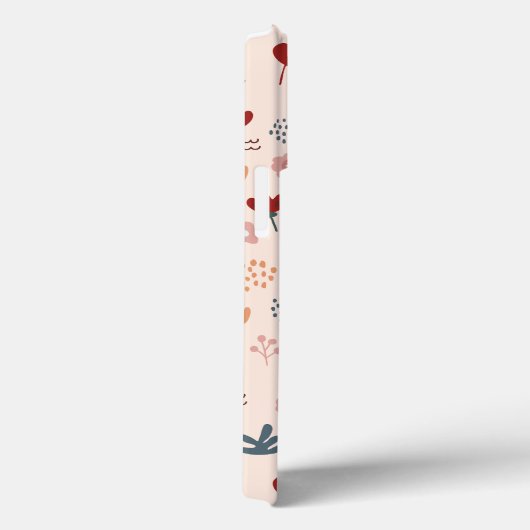 Moderne Cute Aesthetic Flower Pattern Case-Mate iPhone Case (Achterkant / Rechts)
