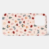 Moderne Cute Aesthetic Flower Pattern Case-Mate iPhone Case (Achterkant (horizontaal))