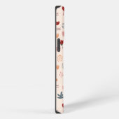 Moderne Cute Aesthetic Flower Pattern iPhone Hoesje (Rechterkant)