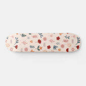 Moderne Cute Aesthetic Flower Pattern Persoonlijk Skateboard (Horizontaal)