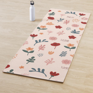 Moderne Cute Aesthetic Flower Pattern Yogamat