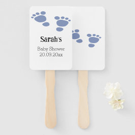 Moderne Cute Blue Baby Footprint Handwaaier