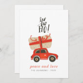 Moderne Cute Chic-kerstcadeau Feestdagenkaart (Voorkant / Achterkant)