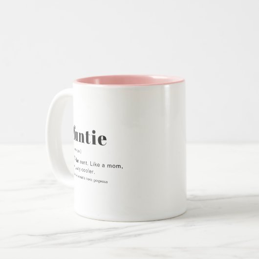 Moderne Cute Definition Funtie Mok (Voorkant links)