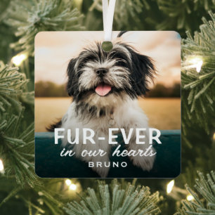 Moderne Cute Foto Hond Aandenken Metalen Ornament