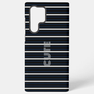 Moderne Cute Gestreept Samsung Galaxy Hoesje