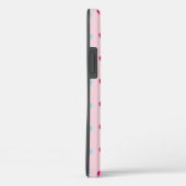 Moderne Cute Harten op Koraalroze Case-Mate iPhone Case (Achterkant / Rechts)