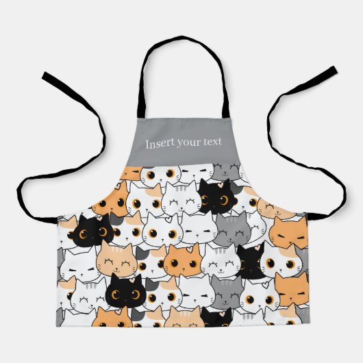 Moderne Cute Kawaii Katten Patroon Schort (Voorkant)