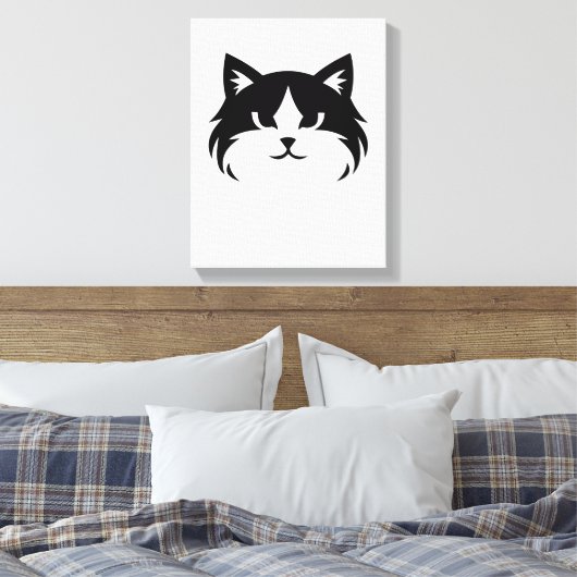 Moderne Cute Kitty Muur Kunst Decoratie (Insitu (Slaapkamer))