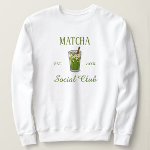 Moderne Cute Matcha Social Club Maatwerk Trui