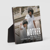 Moderne Cute MOTHER Definition & Photo Fotoplaat (Voorkant)