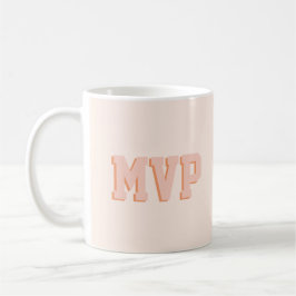 Moderne Cute Shadow Print Monogram Initialen Aange Koffiemok